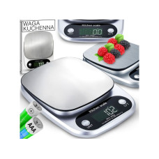 Кухонные весы 10000 г И 0,1 г с ЖК-Дисплеем серебряные OR1098 (Польша)